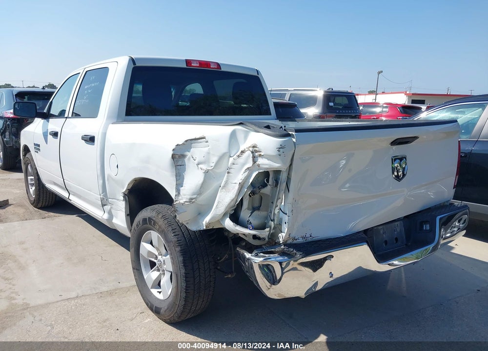 2022 RAM 1500 CLASSIC TRADESMAN 4X2 5'7 BOX VIN: 3C6RR6KGXNG307356
