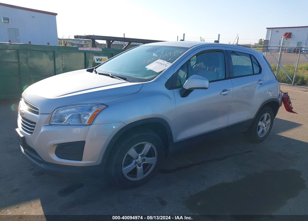 2016 CHEVROLET TRAX 1LS VIN: 3GNCJNSB3GL184327