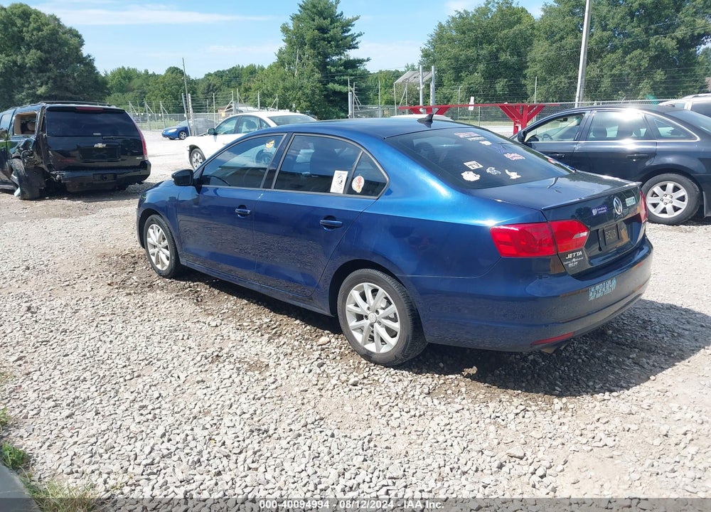 2011 VOLKSWAGEN JETTA 2.5L SE VIN: 3VWDX7AJ4BM062074