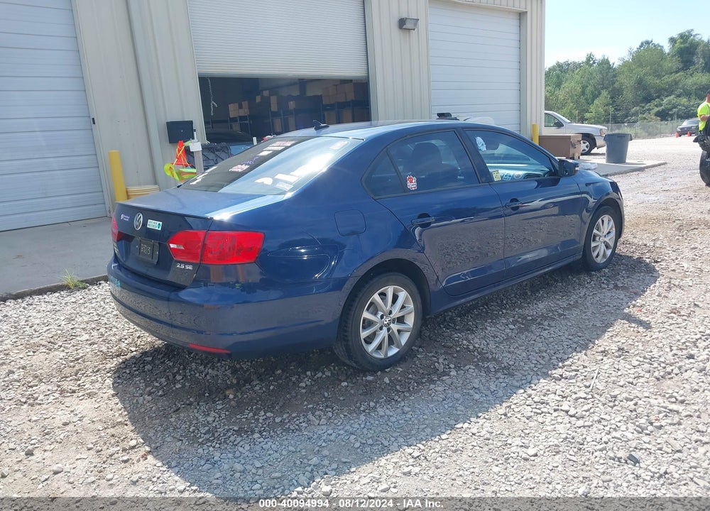 2011 VOLKSWAGEN JETTA 2.5L SE VIN: 3VWDX7AJ4BM062074