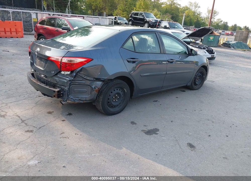 2017 TOYOTA COROLLA LE VIN: 2T1BURHE6HC834857