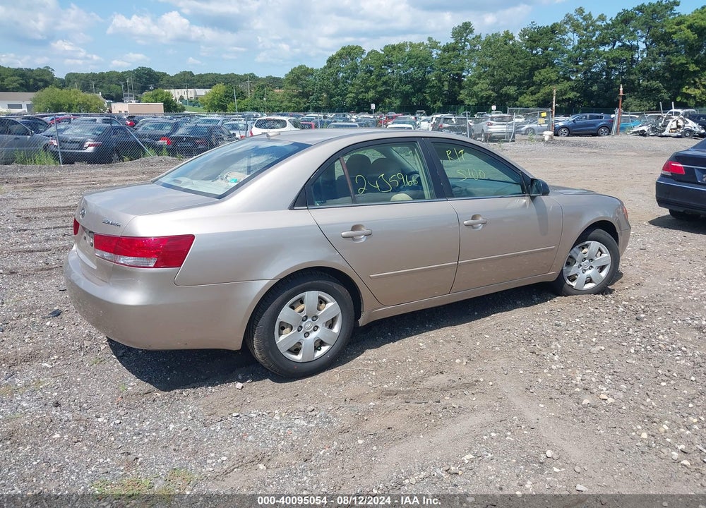 2008 HYUNDAI SONATA GLS VIN: 5NPET46C08H381191