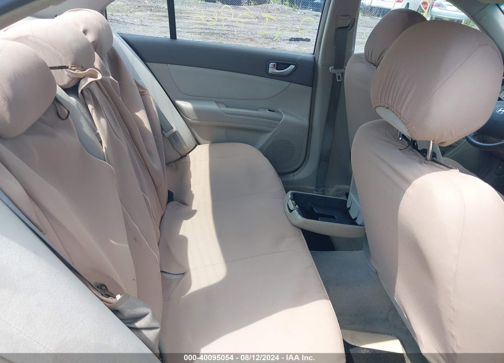 2008 HYUNDAI SONATA GLS VIN: 5NPET46C08H381191