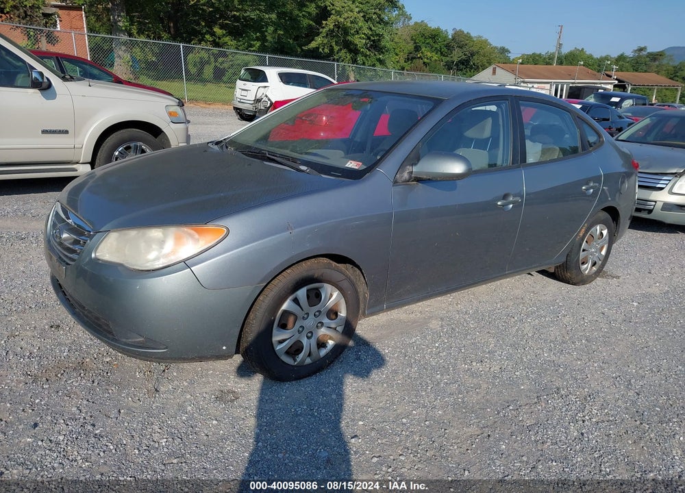 2010 HYUNDAI ELANTRA BLUE VIN: KMHDU4AD6AU934622