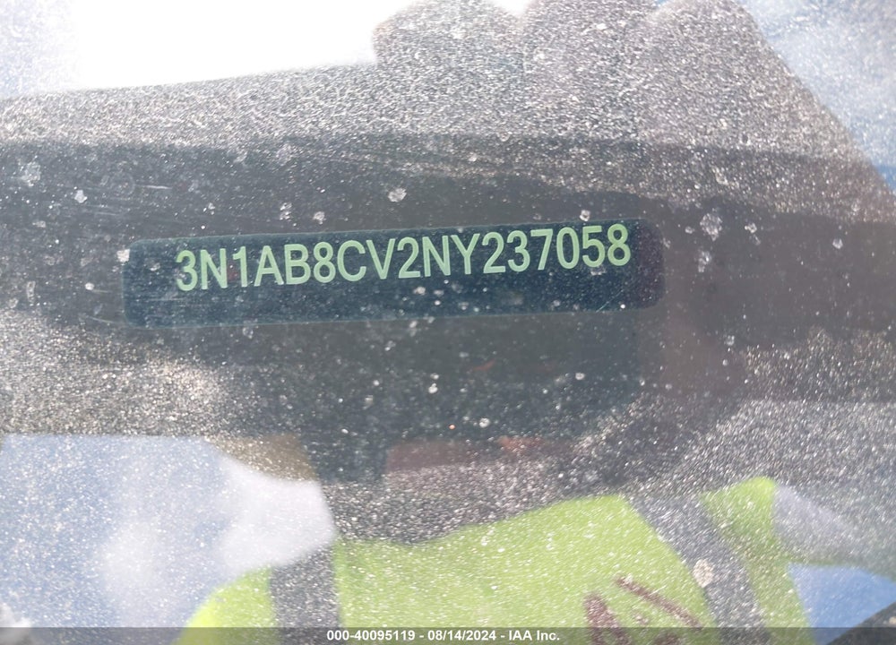 2022 NISSAN SENTRA SV XTRONIC CVT VIN: 3N1AB8CV2NY237058