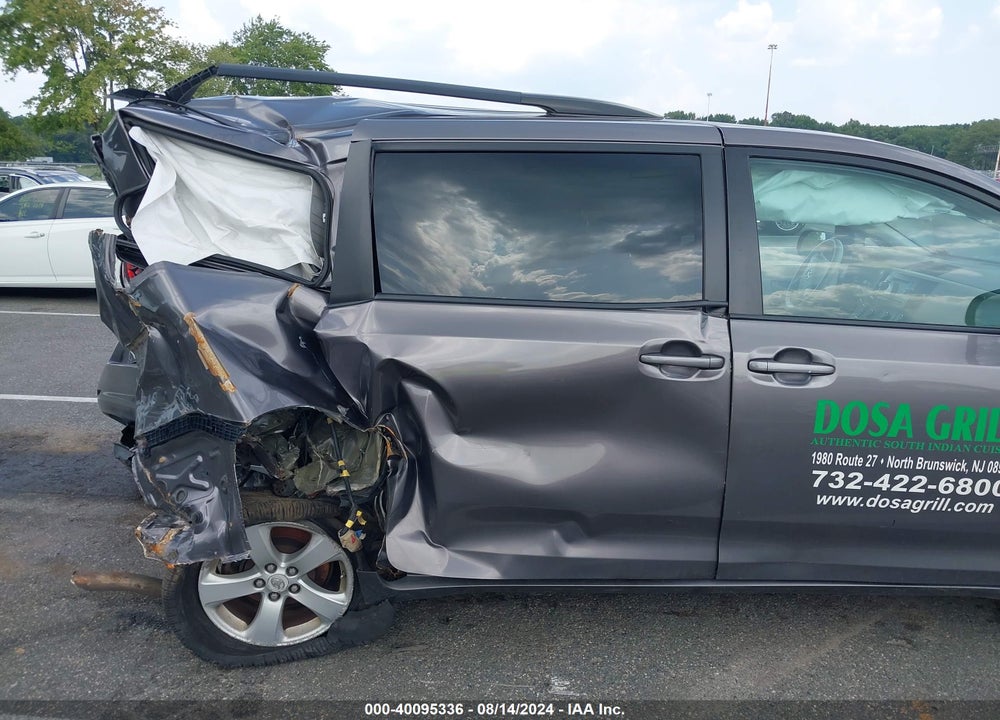 2012 TOYOTA SIENNA LE V6 8 PASSENGER VIN: 5TDKK3DC9CS195655