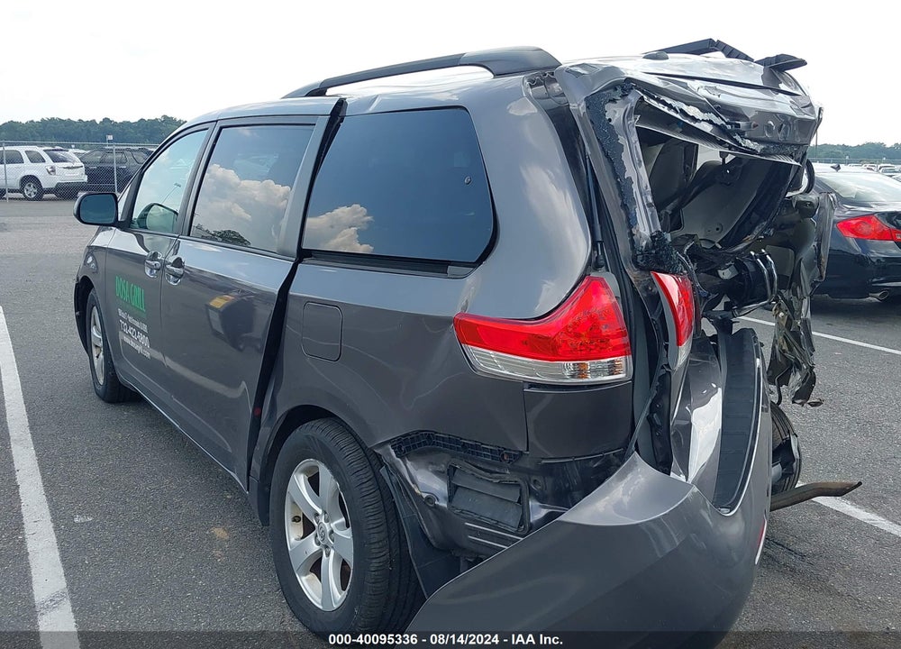 2012 TOYOTA SIENNA LE V6 8 PASSENGER VIN: 5TDKK3DC9CS195655