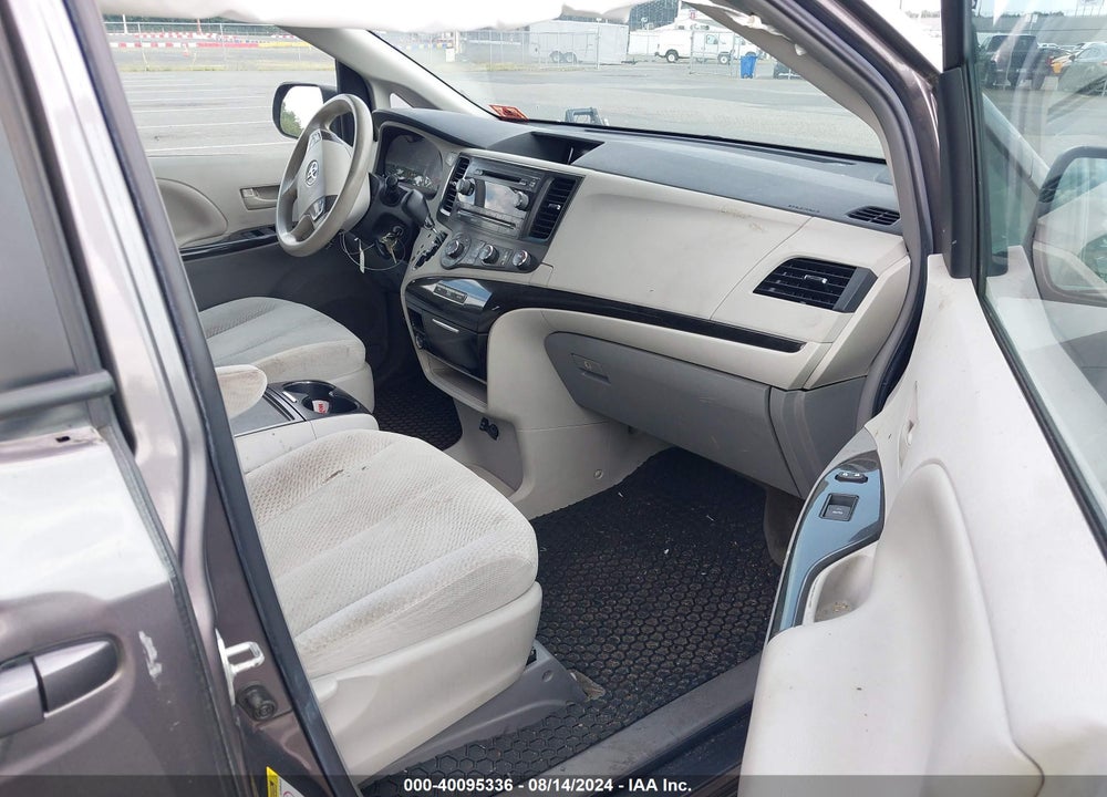 2012 TOYOTA SIENNA LE V6 8 PASSENGER VIN: 5TDKK3DC9CS195655