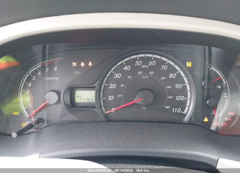 2012 TOYOTA SIENNA LE V6 8 PASSENGER VIN: 5TDKK3DC9CS195655