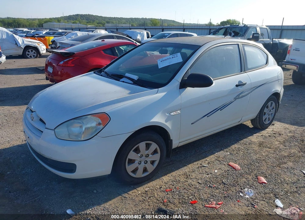 2008 HYUNDAI ACCENT GS VIN: KMHCM36C48U102504