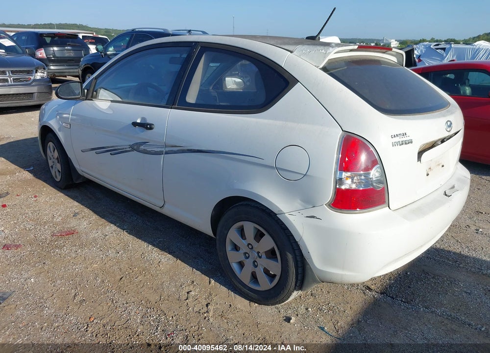 2008 HYUNDAI ACCENT GS VIN: KMHCM36C48U102504