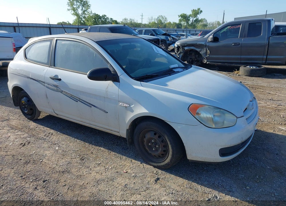 2008 HYUNDAI ACCENT GS VIN: KMHCM36C48U102504