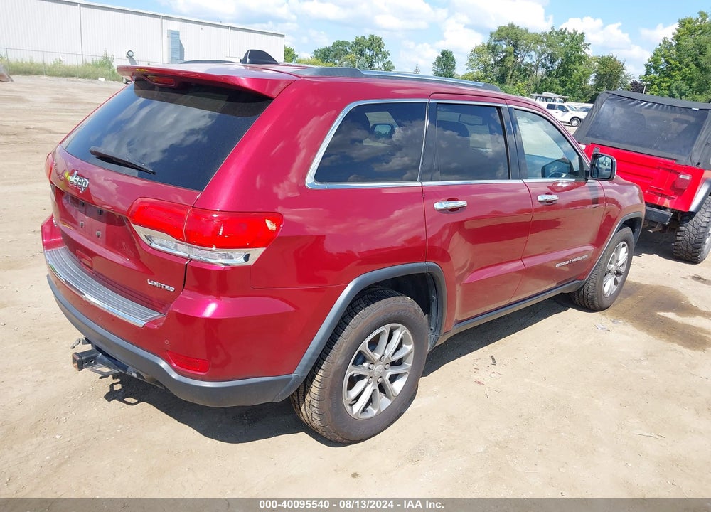 2015 GRAND JEEP  CHEROKEE LIMITED VIN: 1C4RJFBG5FC836279