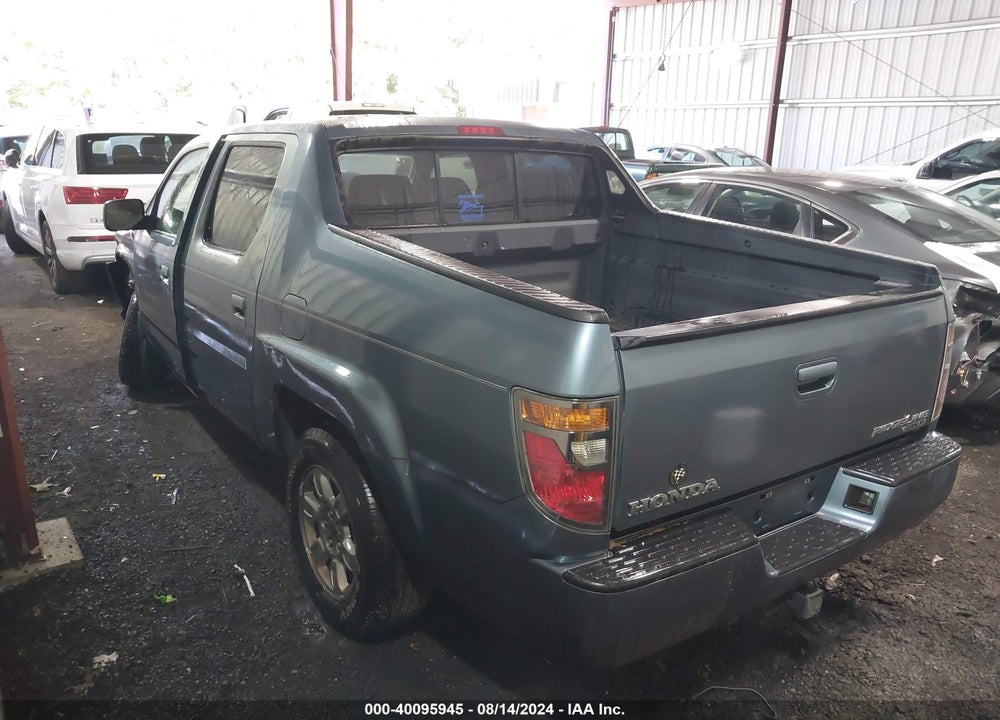 2007 HONDA RIDGELINE RTX VIN: 2HJYK16317H512985