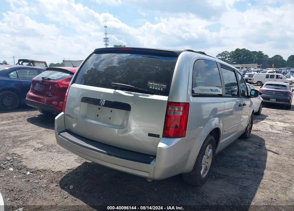 2008 DODGE GRAND CARAVAN SE VIN: 1D8HN44H48B110000
