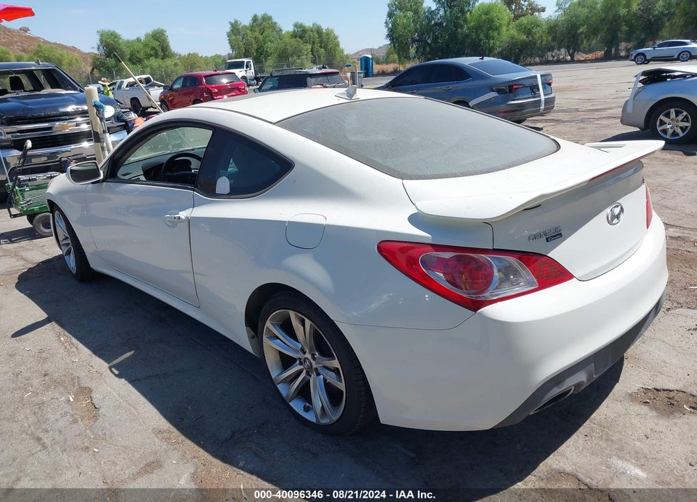 2012 HYUNDAI GENESIS 3.8 TRACK VIN: KMHHU6KH3CU071036