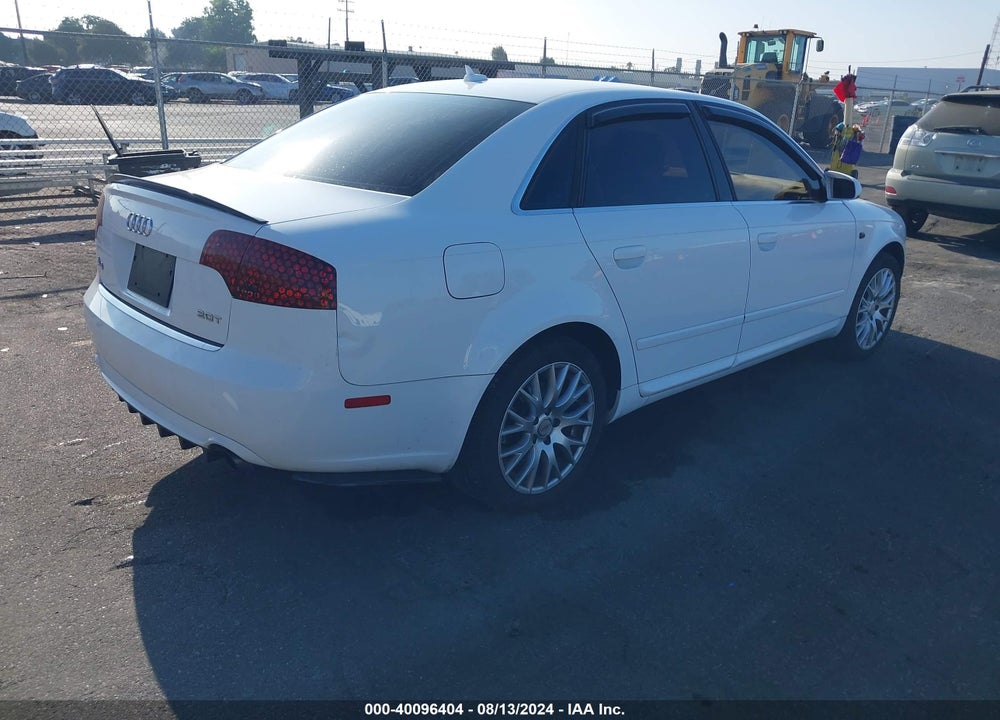 2008 AUDI A4 VIN: WAUAF78E78A167549