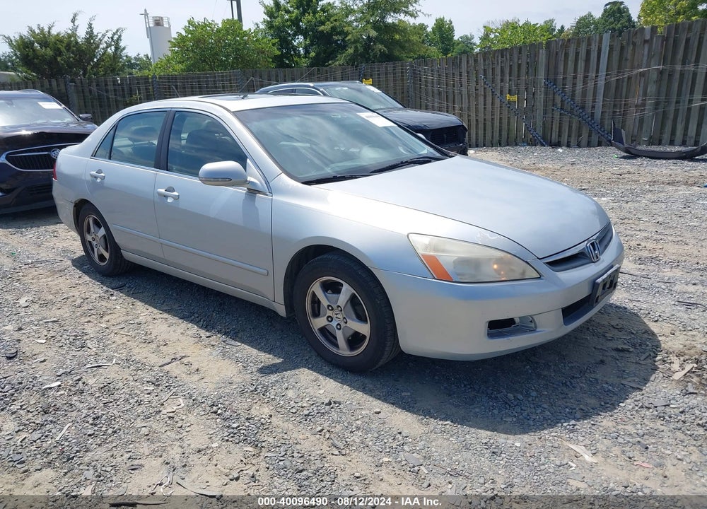 2006 HONDA ACCORD HYBRID VIN: JHMCN36576C002093