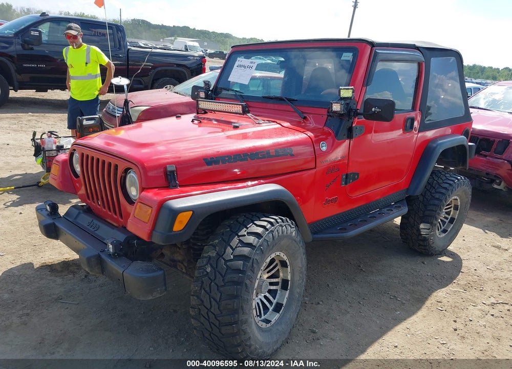 2002 JEEP WRANGLER X VIN: 1J4FA39S42P750678