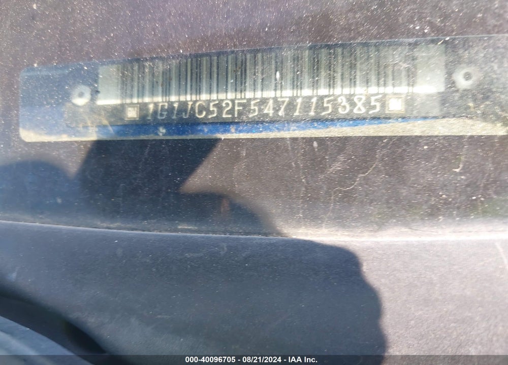 2004 CHEVROLET CAVALIER VIN: 1G1JC52F547115385