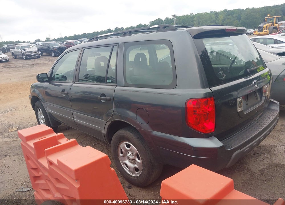 2005 HONDA PILOT LX VIN: 2HKYF18165H512120