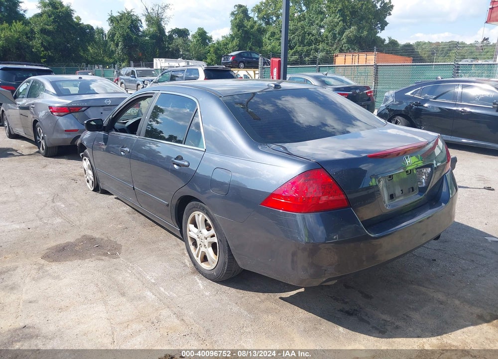 2007 HONDA ACCORD 2.4 EX VIN: 1HGCM56777A010503