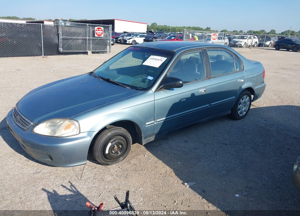 2000 HONDA CIVIC VALUE PACKAGE VIN: 2HGEJ6611YH528189