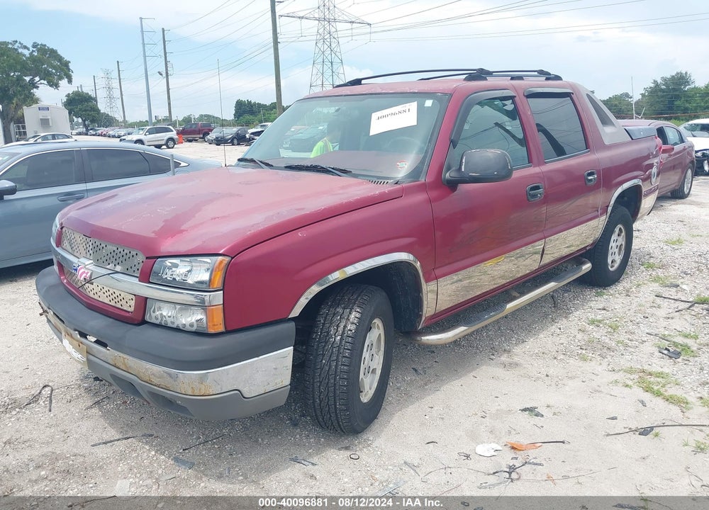 2004 CHEVROLET AVALANCHE 1500 VIN: 3GNEC12T94G289608