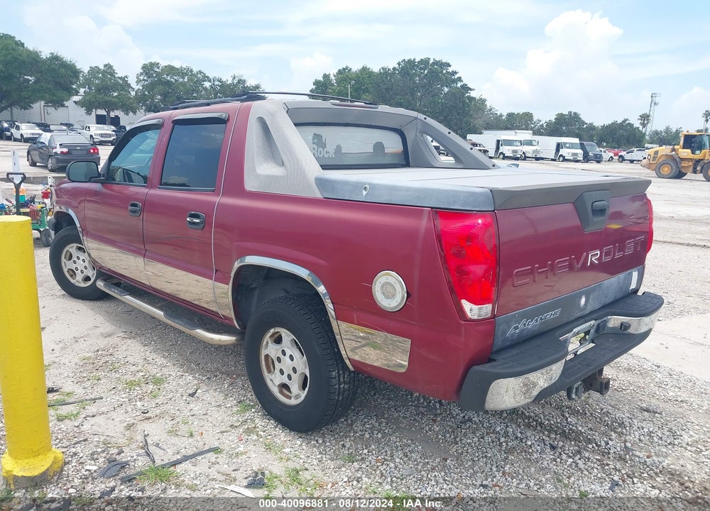 2004 CHEVROLET AVALANCHE 1500 VIN: 3GNEC12T94G289608