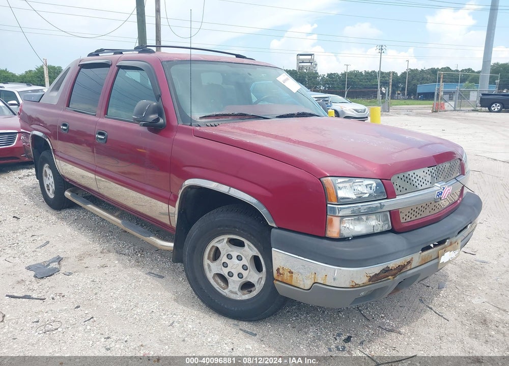 2004 CHEVROLET AVALANCHE 1500 VIN: 3GNEC12T94G289608