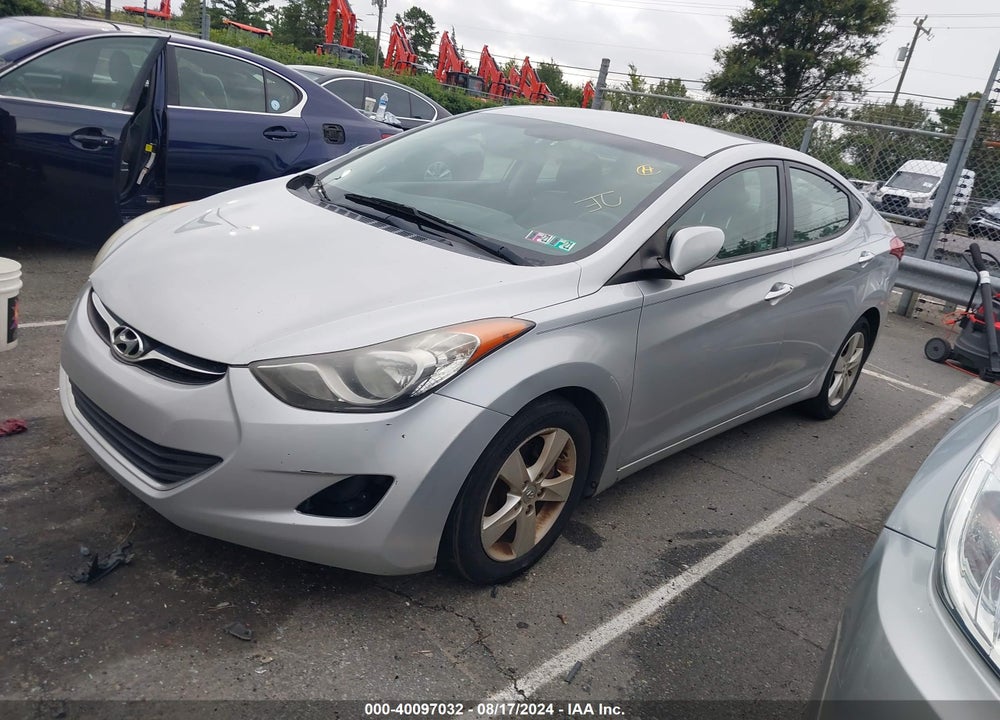 2012 HYUNDAI ELANTRA GLS PZEV VIN: 5NPDH4AE5CH077370