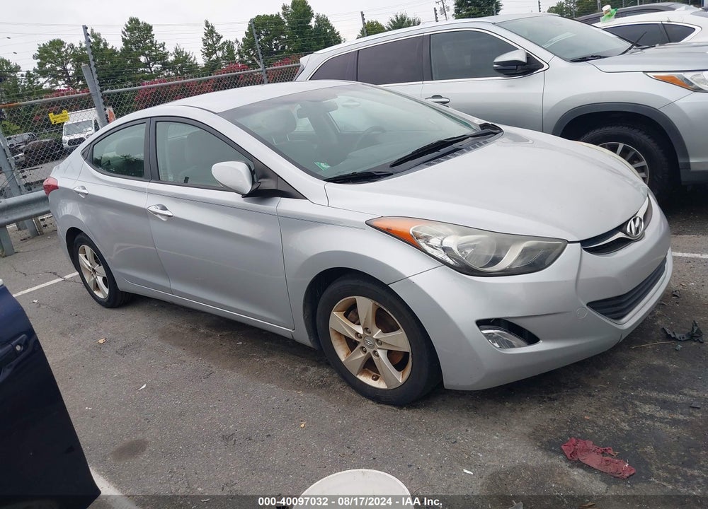 2012 HYUNDAI ELANTRA GLS PZEV VIN: 5NPDH4AE5CH077370
