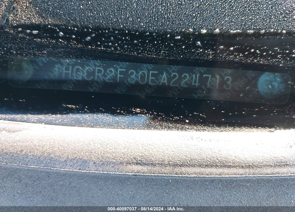 2014 HONDA ACCORD LX VIN: 1HGCR2F30EA224713