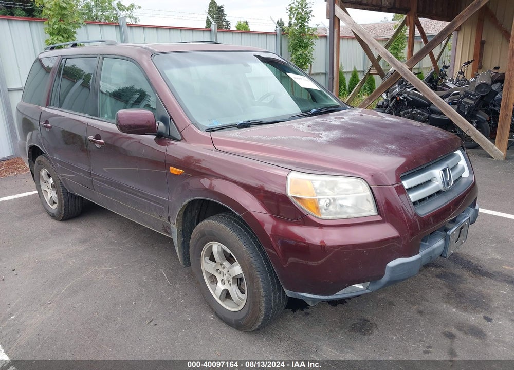 2008 HONDA PILOT EX-L VIN: 5FNYF18558B043589