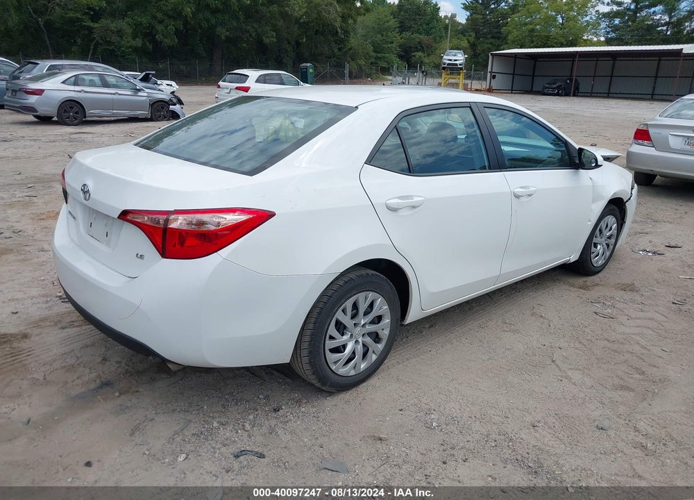2018 TOYOTA COROLLA LE VIN: 5YFBURHE4JP830425