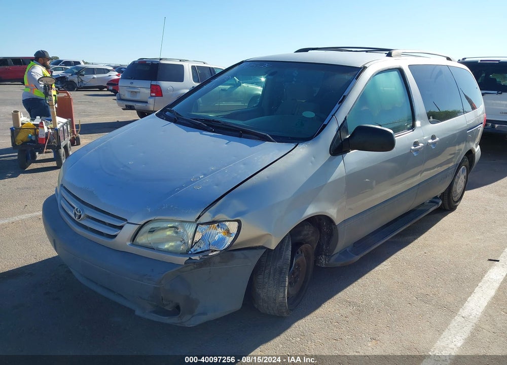 2002 TOYOTA SIENNA LE VIN: 4T3ZF13CX2U474151