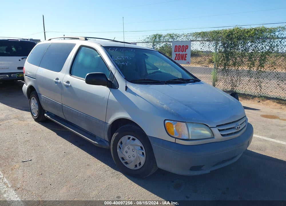 2002 TOYOTA SIENNA LE VIN: 4T3ZF13CX2U474151