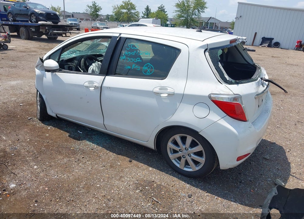 2014 TOYOTA YARIS LE (TMC/CBU PLANT) VIN: JTDKTUD36ED580785