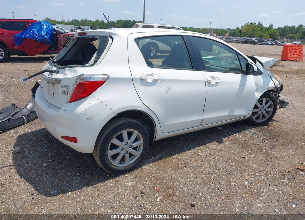 2014 TOYOTA YARIS LE (TMC/CBU PLANT) VIN: JTDKTUD36ED580785
