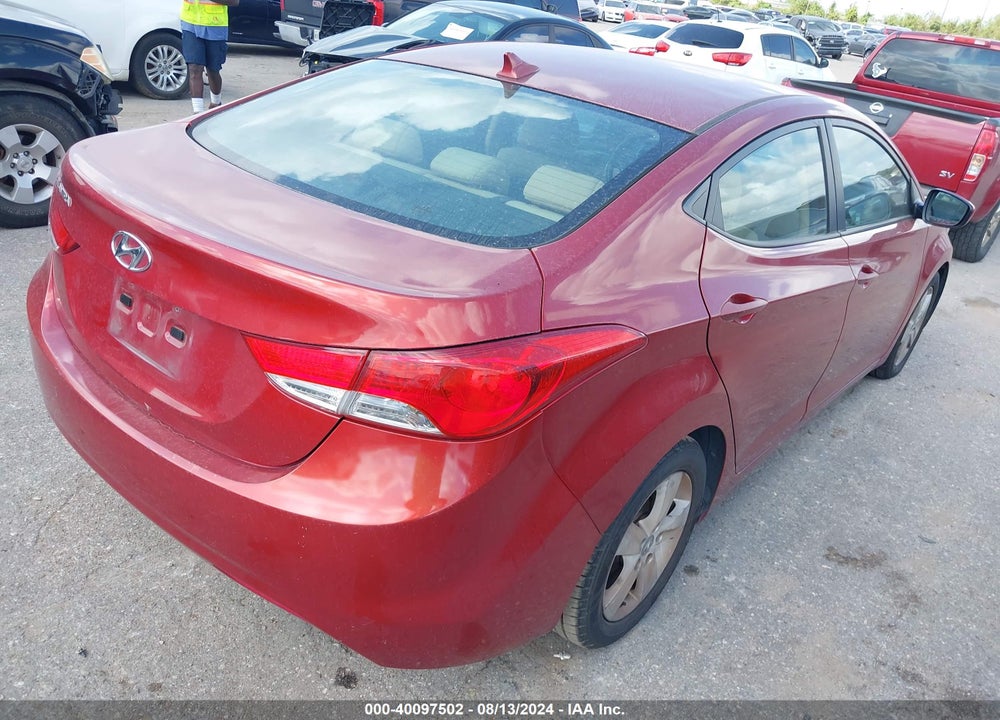 2013 HYUNDAI ELANTRA GLS VIN: KMHDH4AE4DU770367