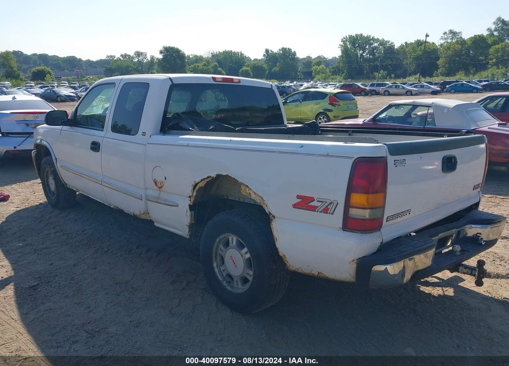 1999 GMC SIERRA 1500 SLE VIN: 2GTEK19T4X1532188