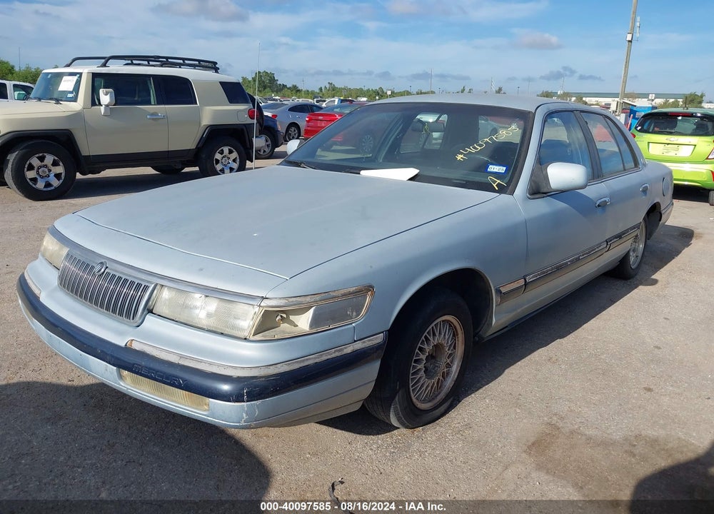 1992 MERCURY GRAND MARQUIS GS VIN: 2MECM74W8NX751525