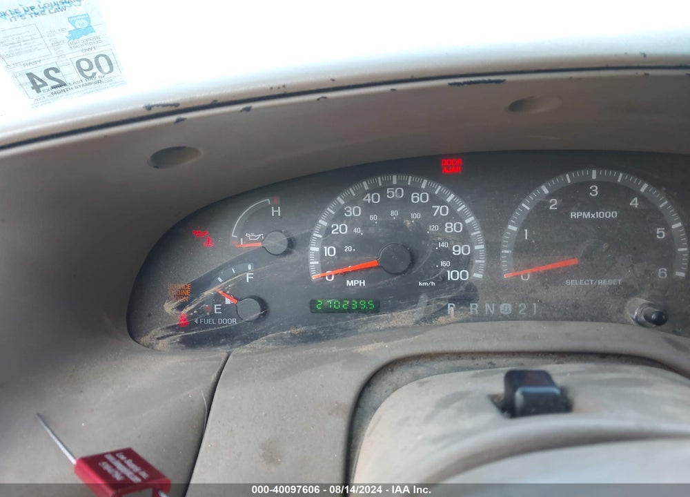 2001 FORD F-150 HARLEY-DAVIDSON EDITION/KING RANCH EDITION/LARIAT/XLT VIN: 1FTRW07W31KB36418