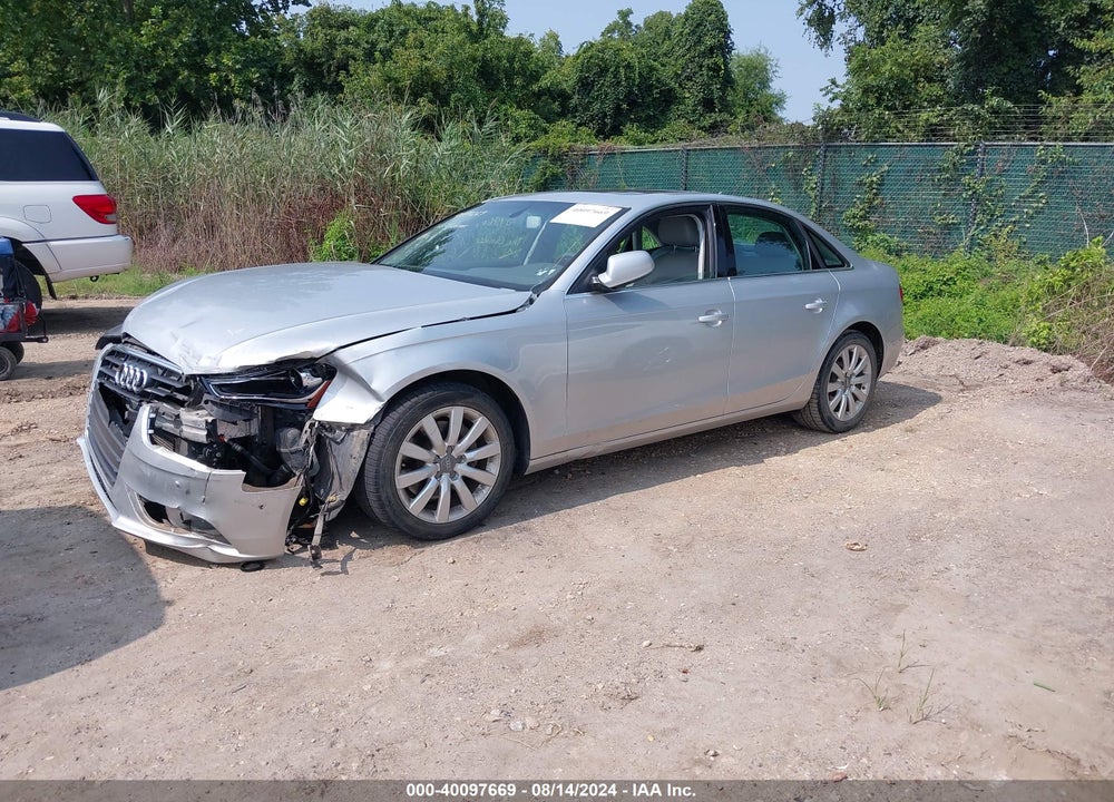 2013 AUDI A4 2.0T PREMIUM VIN: WAUAFAFL4DN021093