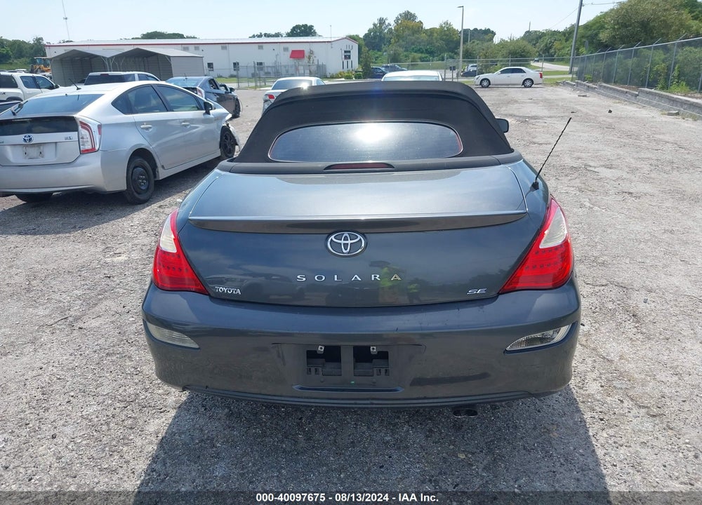 2007 TOYOTA CAMRY SOLARA VIN: 4T1FA38P87U109606