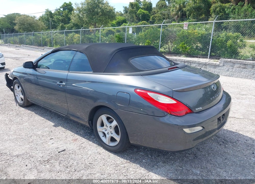 2007 TOYOTA CAMRY SOLARA VIN: 4T1FA38P87U109606