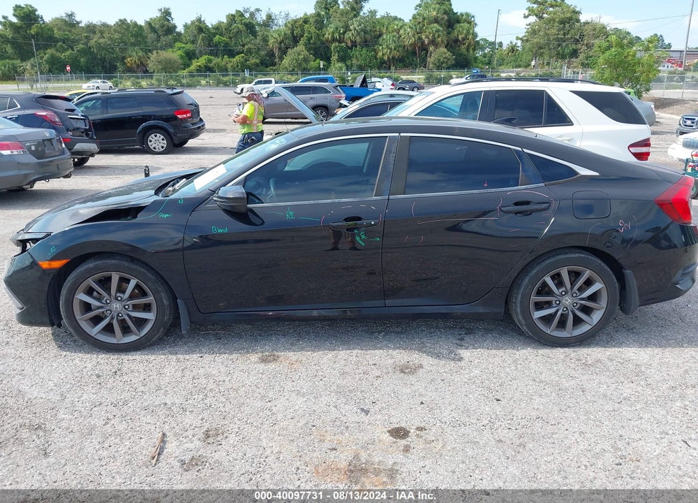 2019 HONDA CIVIC EX VIN: 19XFC1F39KE020220