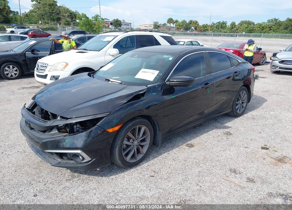 2019 HONDA CIVIC EX VIN: 19XFC1F39KE020220