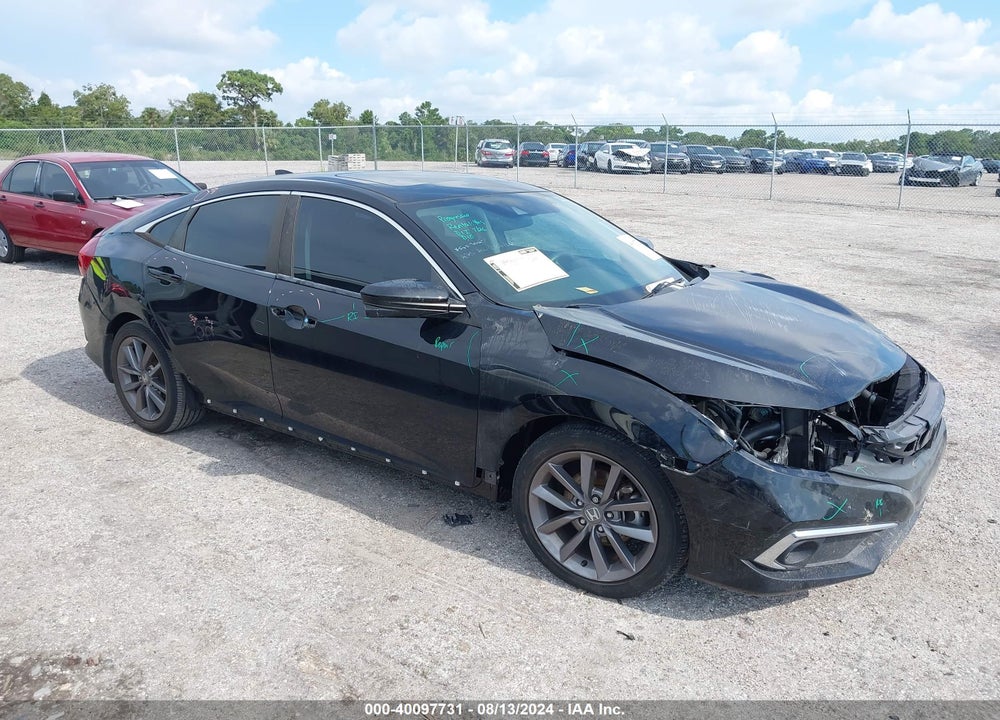 2019 HONDA CIVIC EX VIN: 19XFC1F39KE020220