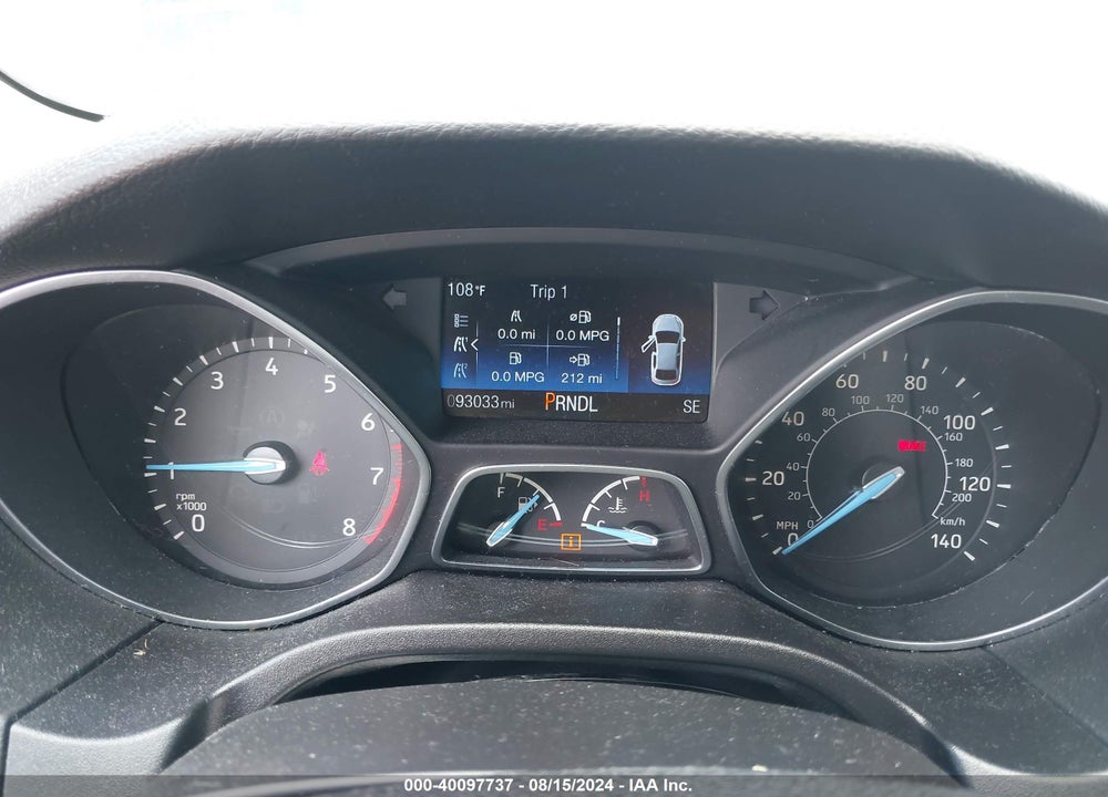 2016 FORD FOCUS SE VIN: 1FADP3F24GL383236